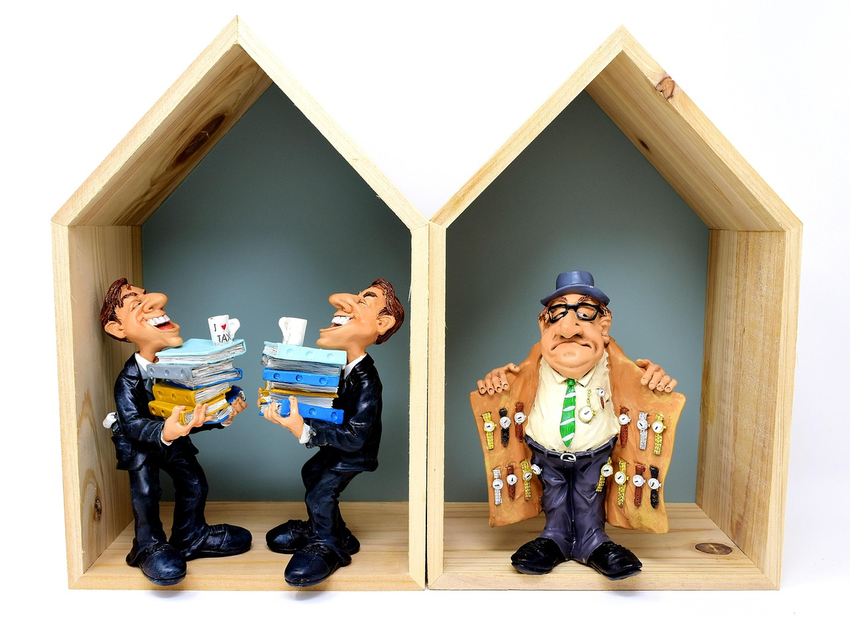 A crisp, architectural diagram of intertwined tax forms, currency symbols, and percentage signs, forming a clear, stable foundation, visually representing the structured understanding of tax fundamentals for financial clarity.