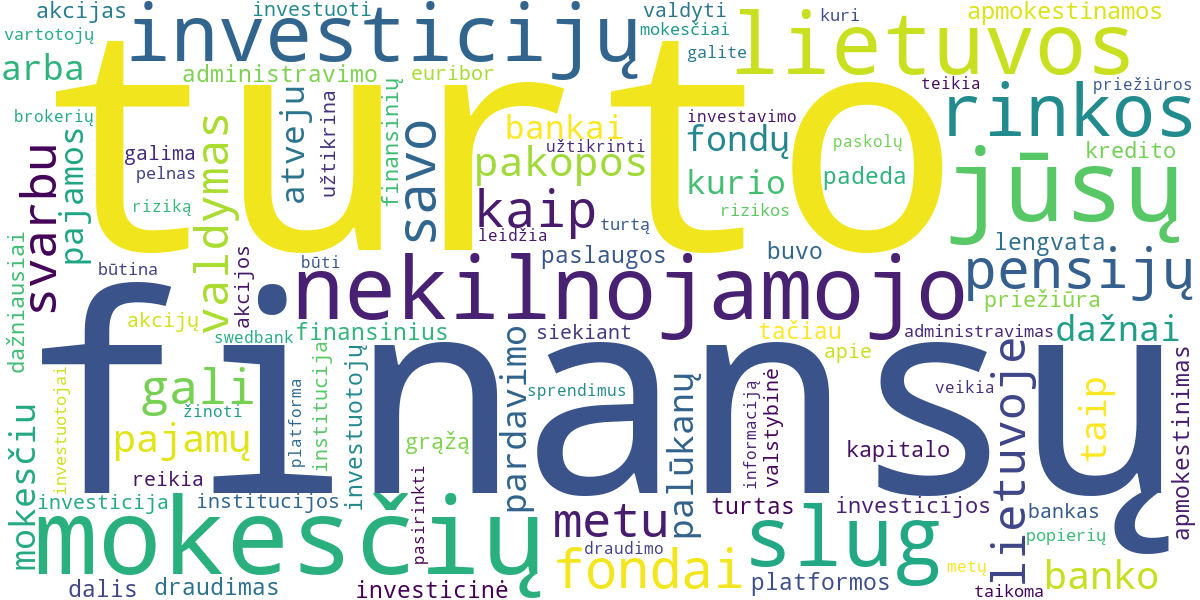 Word cloud for article: Nekilnojamojo Turto Administravimas ir Priežiūra: Efektyvūs Sprendimai